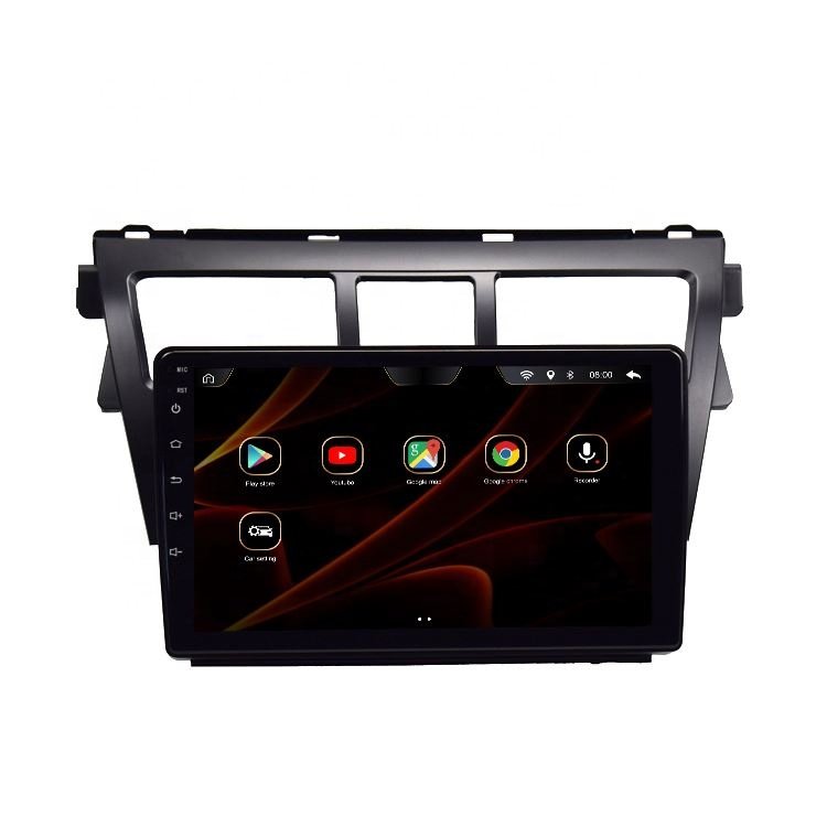 9 Inch Android for Toyota Yaris VIOS Belta 2008-2013 Multimedia Stereo Car DVD Player Navigation GPS Video Radio IPS Black