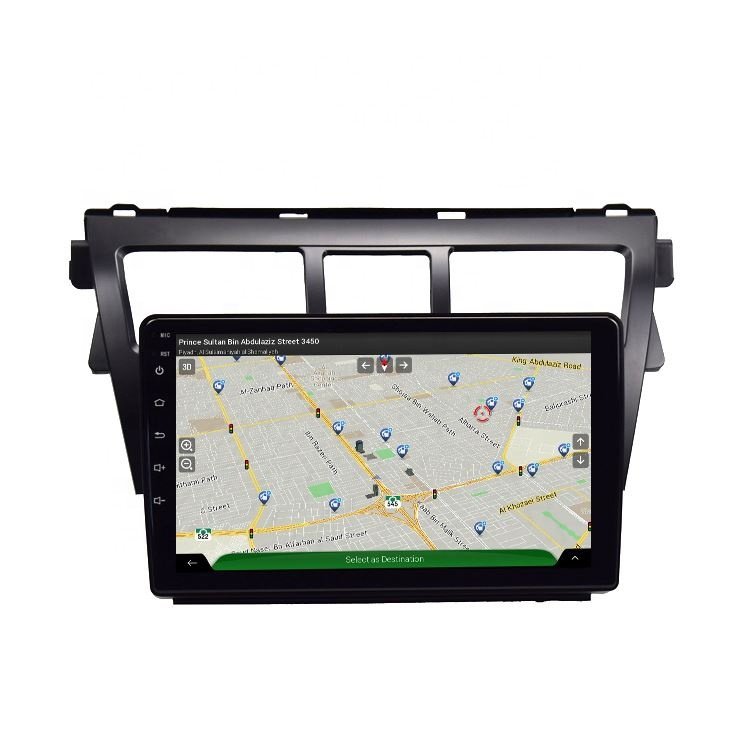 9 Inch Android for Toyota Yaris VIOS Belta 2008-2013 Multimedia Stereo Car DVD Player Navigation GPS Video Radio IPS Black