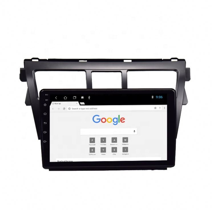 9 Inch Android for Toyota Yaris VIOS Belta 2008-2013 Multimedia Stereo Car DVD Player Navigation GPS Video Radio IPS Black