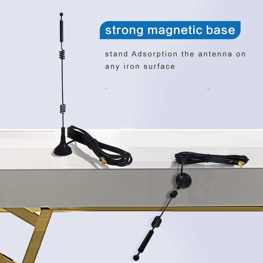 Dual Band Long Range WiFi Antenna 2.4GHZ 5GHZ 5.8GHZ Magnetic Base for IP Camera Router Computer Network Wireless Range Extender