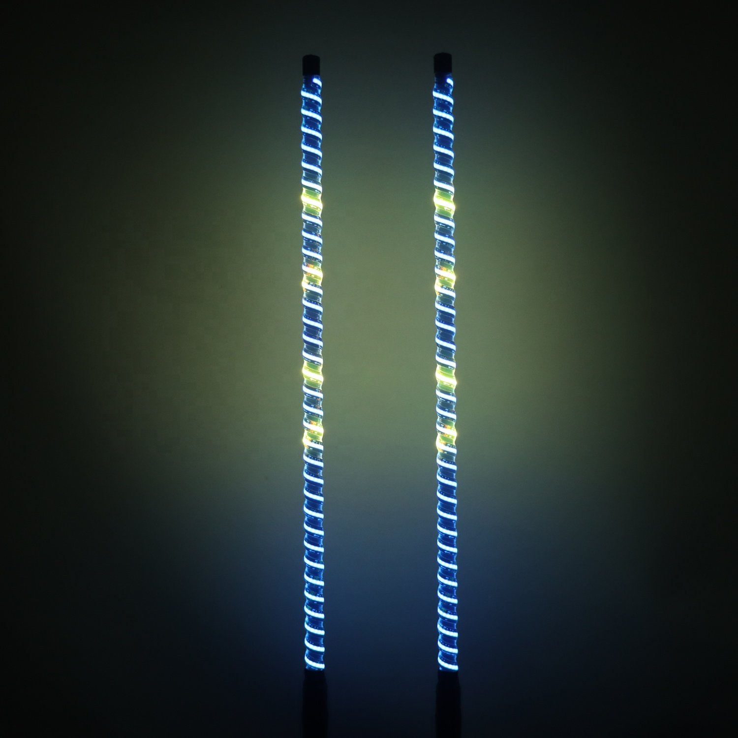 App and Remote Control Blue-tooths Flexible COB Spiral Rgb Antennas Offroad Car Utv Atv Rzr Flag Led Whips Light for Atv