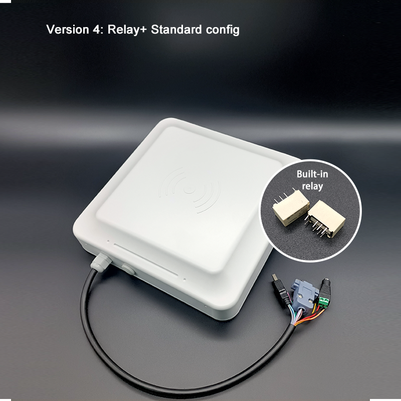 Parking Access Management Rfid Uhf Reader 8dbi Circular Polarization Antenna RS232 485 USB Wiegand B701 Uhf Rfid Reader
