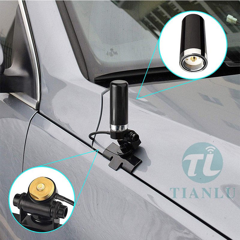 400-470MHz Antenna UHF Low Profile NMO Mount Antenna Omni for Car Truck Ham Radio Mobile Radio