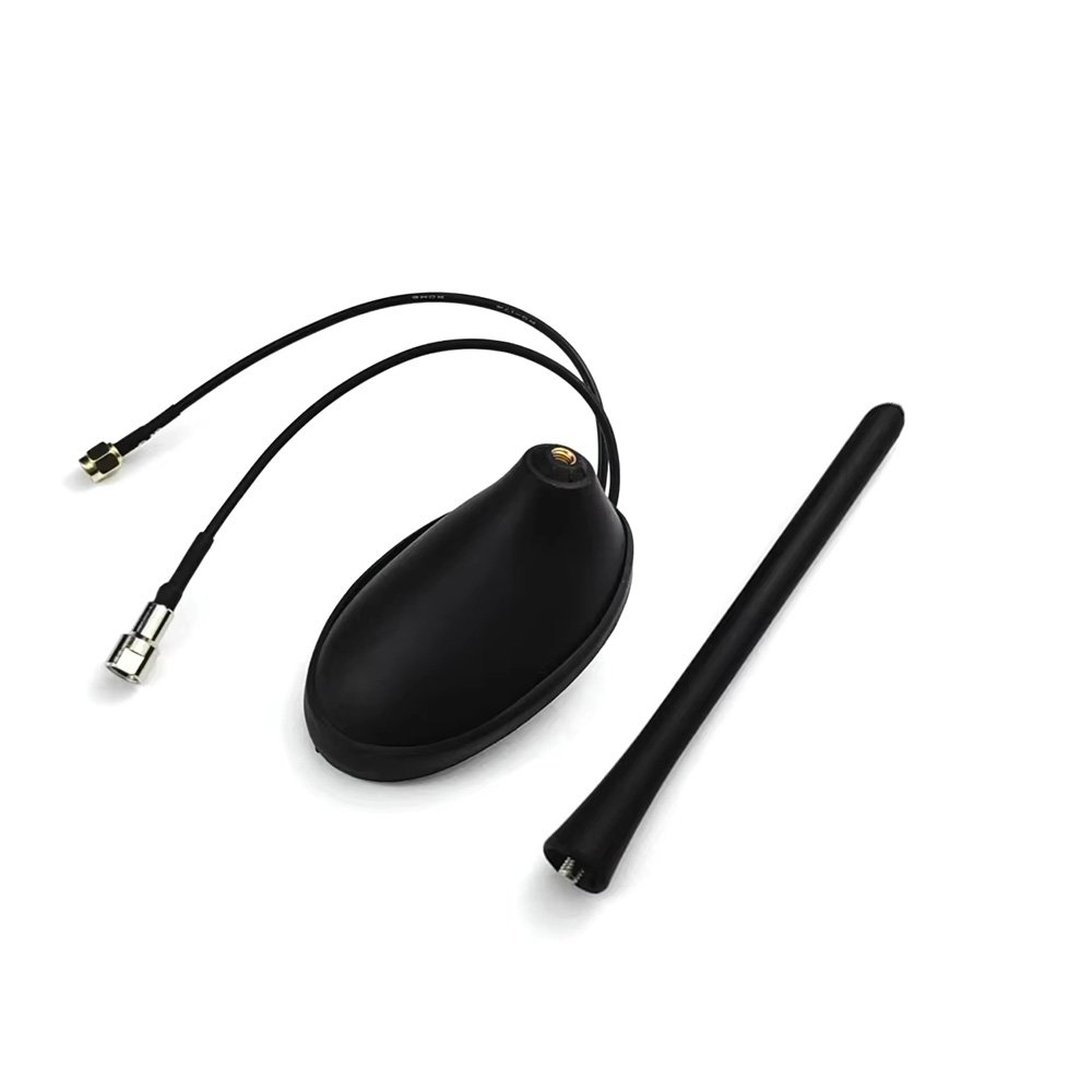 RY Vehicle Active Signal Antenna Car Top Radio Screw Mount FM AM Waterproof UHF VHF GPS Signal Combo Shark Fin Antenna