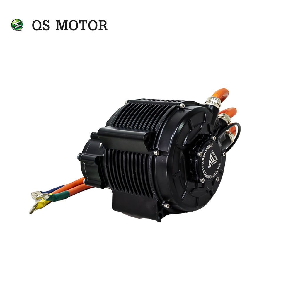 QSMOTOR 2024 QS165 60H 10kW V3 IPM PMSM Mid Drive Motor with 1:2.37 Gearbox for Off-road Dirtbike and Lightbike ATV Conversion