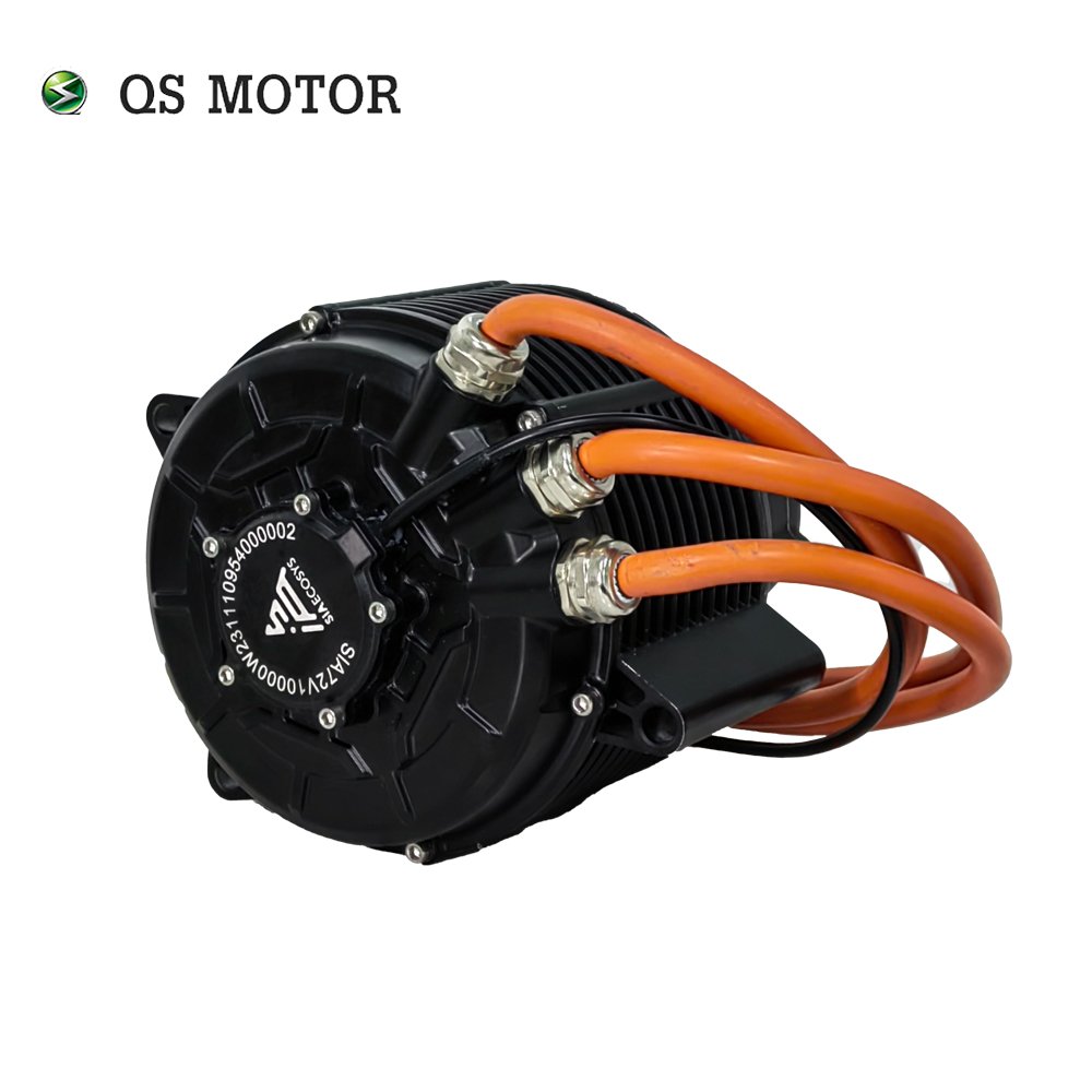 QSMOTOR 2024 QS165 60H 10kW V3 IPM PMSM Mid Drive Motor with 1:2.37 Gearbox for Off-road Dirtbike and Lightbike ATV Conversion