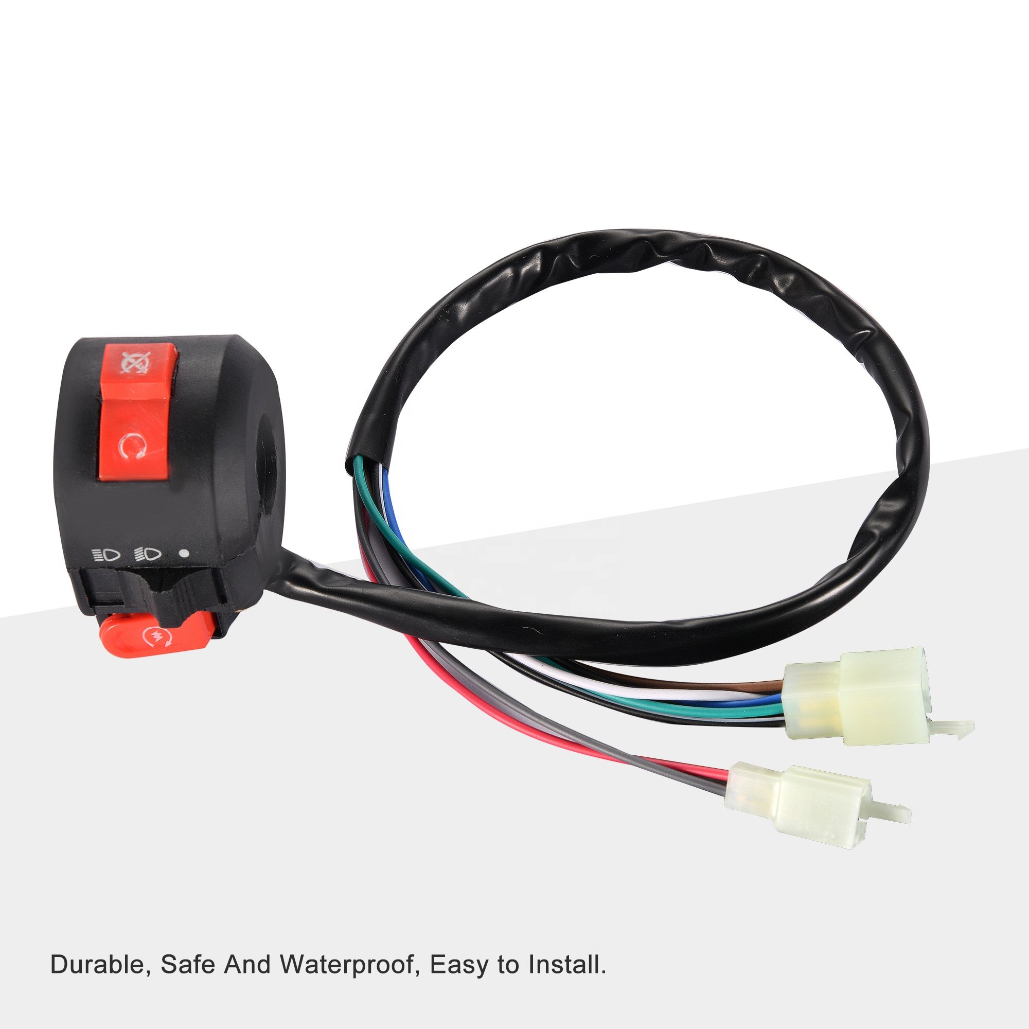 GOOFIT Left Light Speaker Switch Assy Replacement for 50cc 70cc 90cc 110cc 125cc 150cc ATVs Quad 4 Wheelers Taotao SunL Coolster