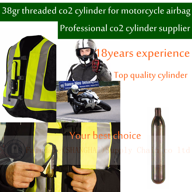 38gram 38g 38gr 60cc 50cc 100cc CO2 5/8 Threaded Motorcycle ATV Tire Repair and Inflation Kit Inflator Cylinder Canister
