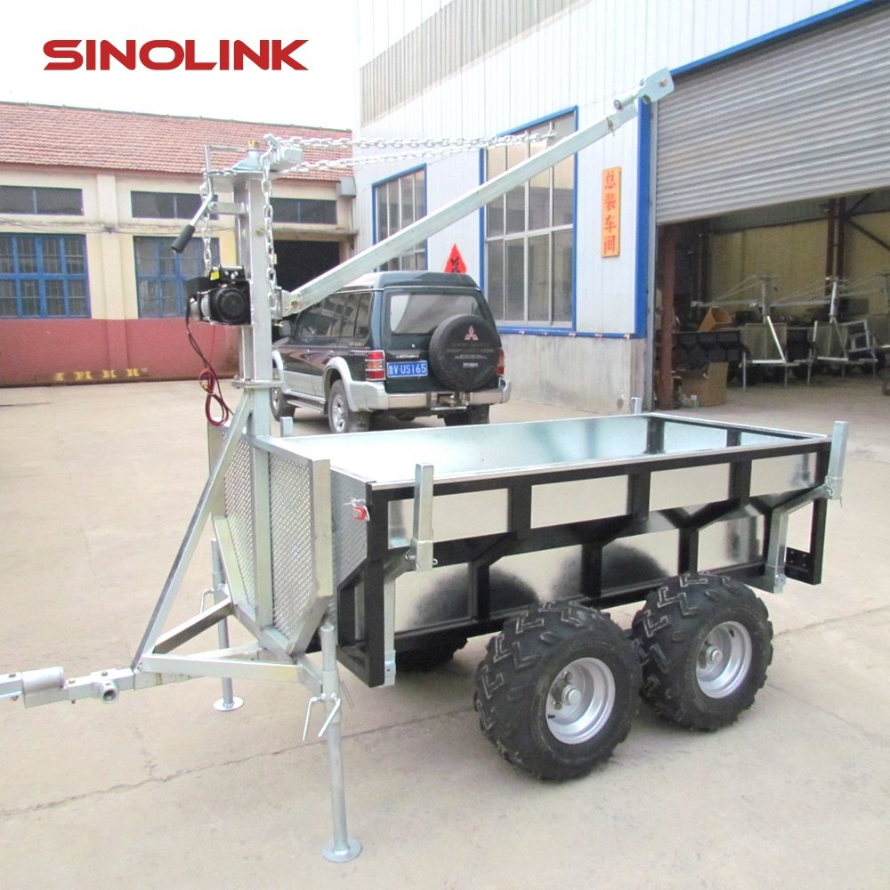 Atv Trailer Ce Atv Small Utility Trailer for Timber Low Loader Atv Tow Behind Small Utility Trailers
