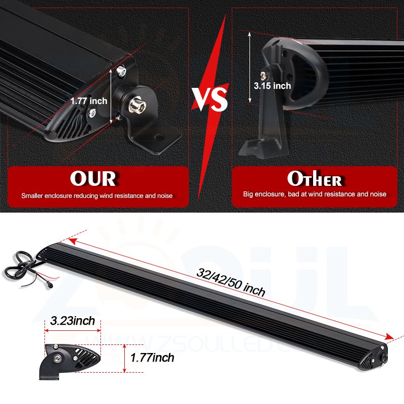 32/42/50inch Chasing RGB and White Color LED Light Bar by App and Remote Sync Control for ATV UTV Offroad Cars