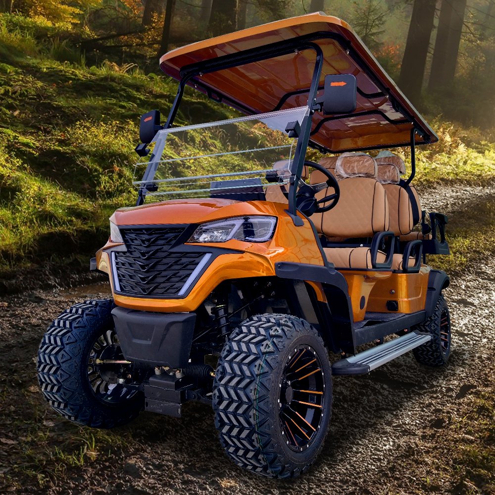 High Quality 4+2 6 Seater Golf Cart Gas Powered / Electric Mini Gokart Buggy Atv 800cc 4 Wheeler