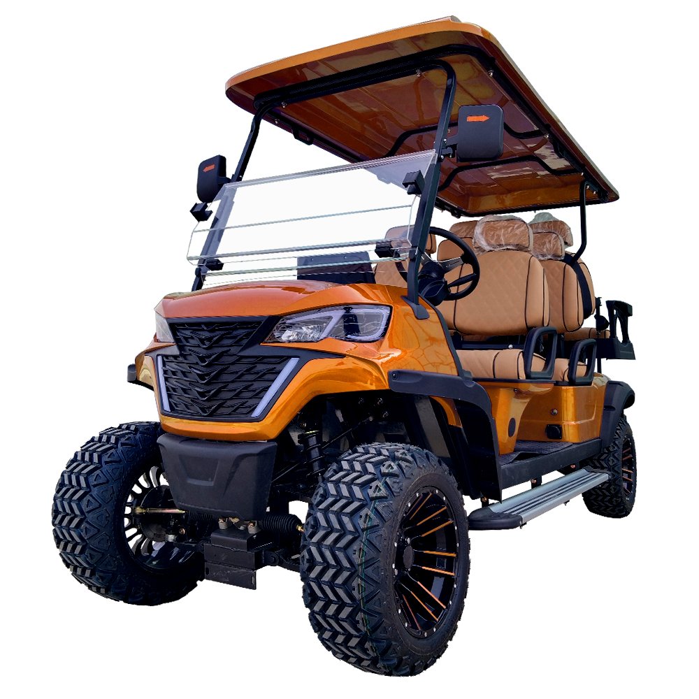 High Quality 4+2 6 Seater Golf Cart Gas Powered / Electric Mini Gokart Buggy Atv 800cc 4 Wheeler