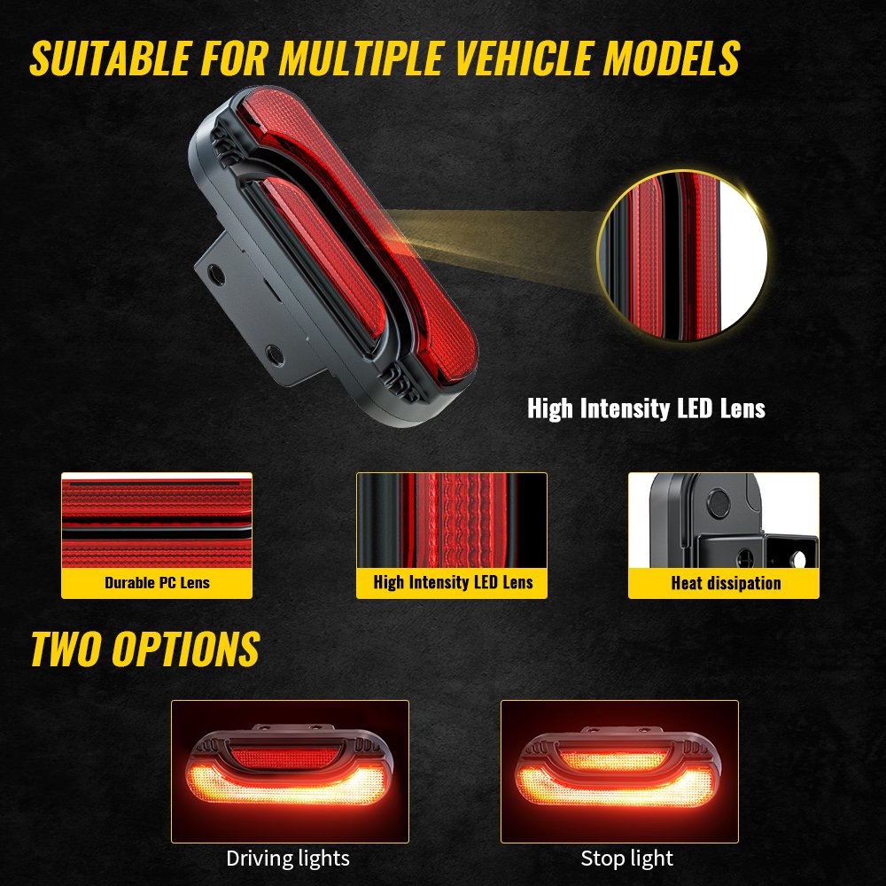 Led Rear Tail Lights for 2016-2024 Can AM Defender HD5 HD8 HD10 MAX Maverick Trail 800R 1000 ATV/UTV Parts & Accessories