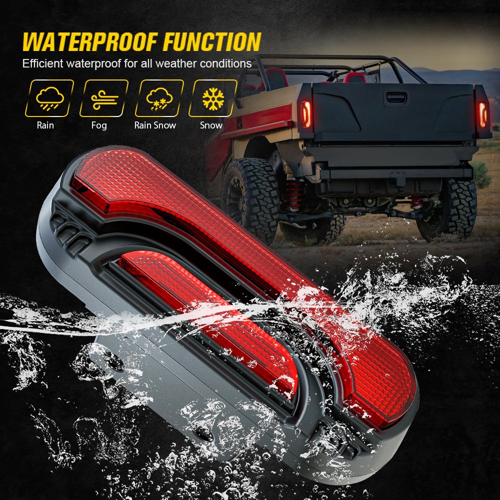 Led Rear Tail Lights for 2016-2024 Can AM Defender HD5 HD8 HD10 MAX Maverick Trail 800R 1000 ATV/UTV Parts & Accessories