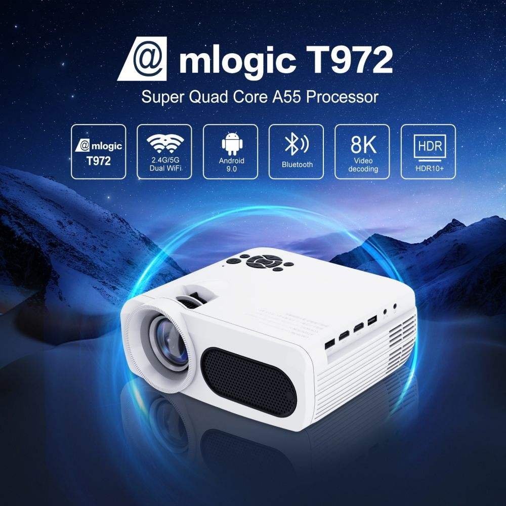 Tripsky T8 Hd Smart Projector LCD ATV Proyector 1080p Native Mini Home Theater 4k Android Tv Smart Projector