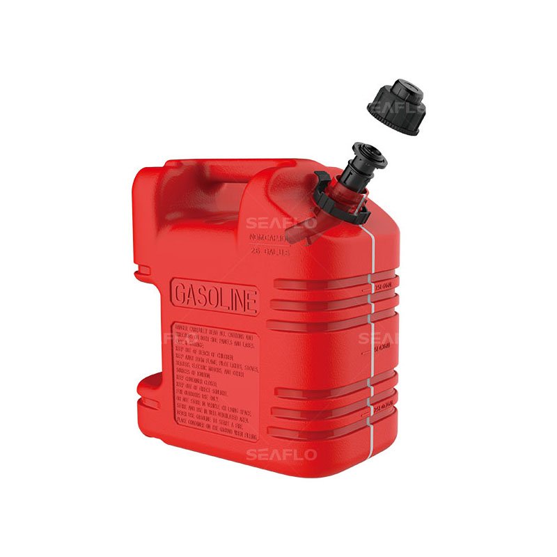 SEAFLO 2022 NEW 5 Gallon Portable Fuel Can Gasoline Gas Container Fuel tank for Car Motorcycles ATV