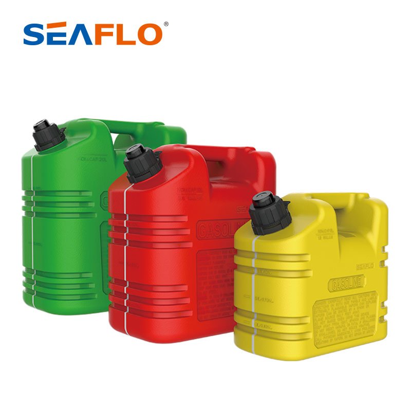 SEAFLO 2022 NEW 5 Gallon Portable Fuel Can Gasoline Gas Container Fuel tank for Car Motorcycles ATV