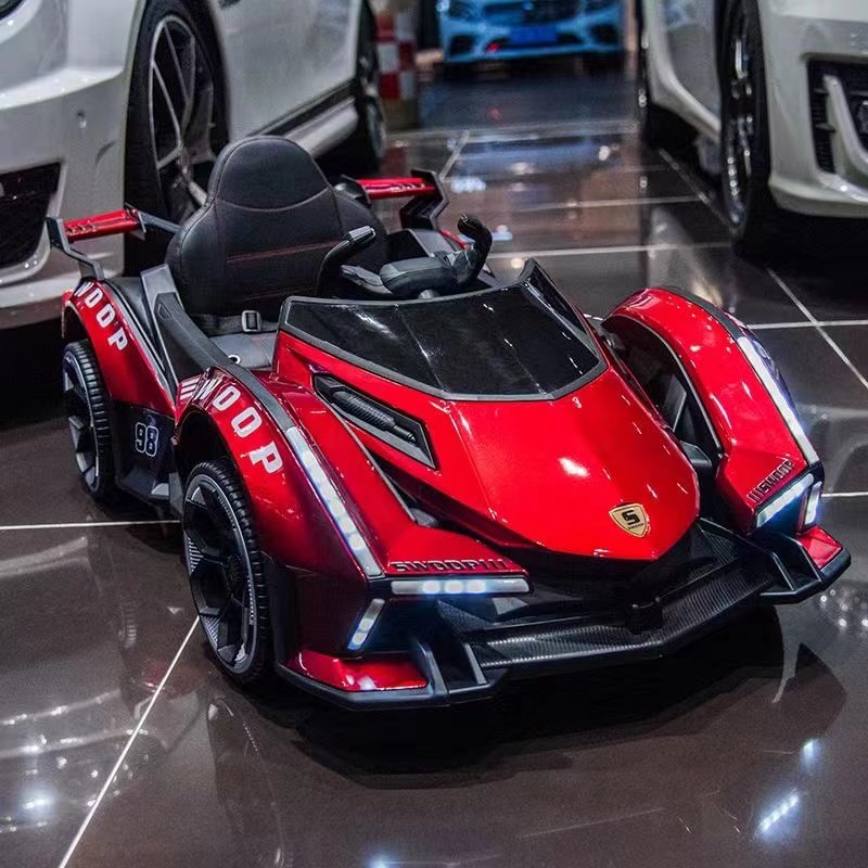 Unisex Children's Electric 12V Ride Toy Car Battery Powered with Remote Control Function Four Wheel Ride-on Toy for Boys Girls