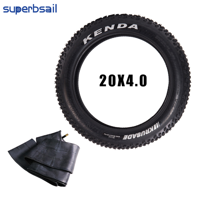 EU Warehouse Wholesale Price Cycling Bicycle 20inch 20x4 Electric Mountain Bike Fat Tire Ken Da-Fat Bike E-Bike Tire with Tube