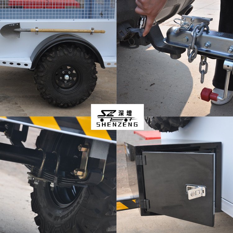 Dog Trailer Car Transport Utility Cage Box Trailer