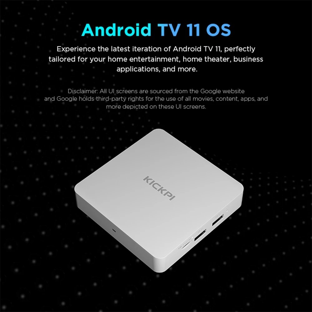 KP1 Global Version 4K HDR Streaming Media Player 2/32GB 4k 1080P Quad Core Google Assistant BT Remote ATV Android TV Box