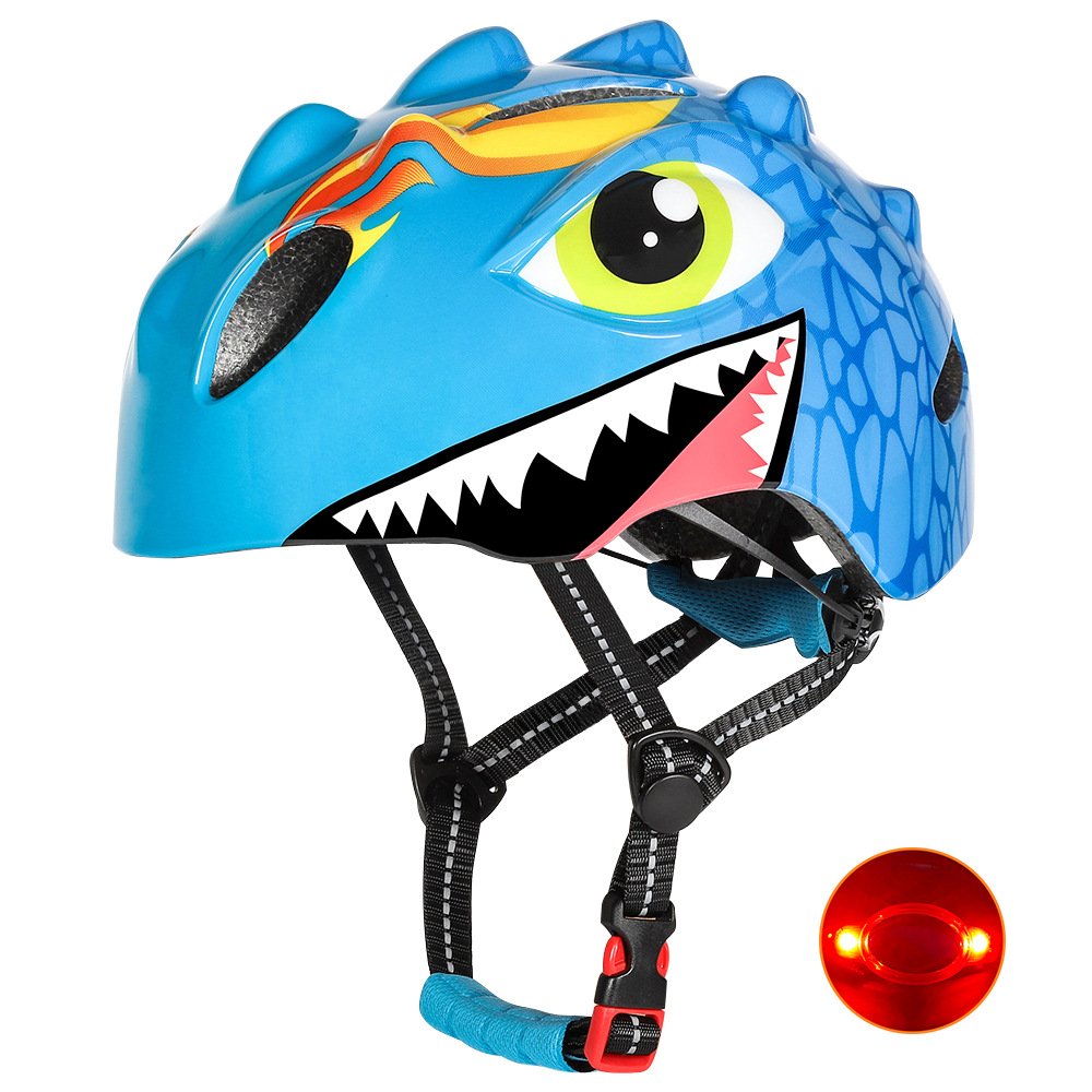 Bicycle Helmets with Tail Light Kids Animal Bike Helmet