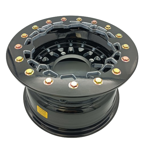 12 Inch ATV Wheels 12X7-4+3 4/137 Beadlock Rims Replacement for Can Am Outlander