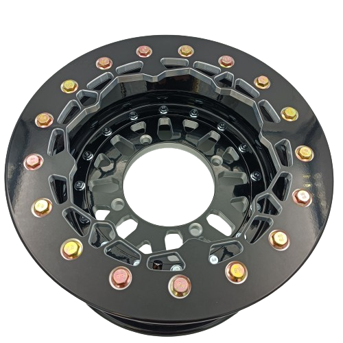 12 Inch ATV Wheels 12X7-4+3 4/137 Beadlock Rims Replacement for Can Am Outlander