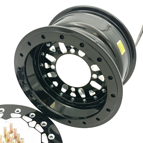 12 Inch ATV Wheels 12X7-4+3 4/137 Beadlock Rims Replacement for Can Am Outlander