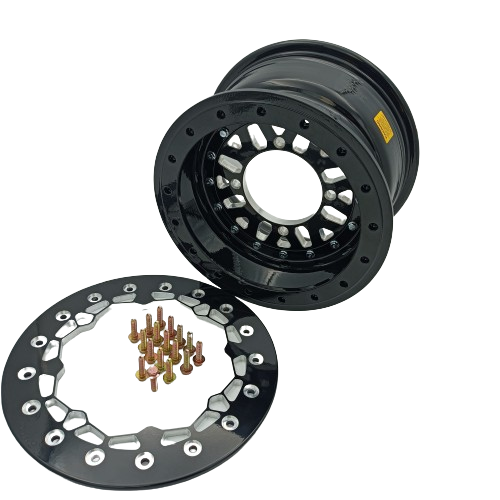 12 Inch ATV Wheels 12X7-4+3 4/137 Beadlock Rims Replacement for Can Am Outlander