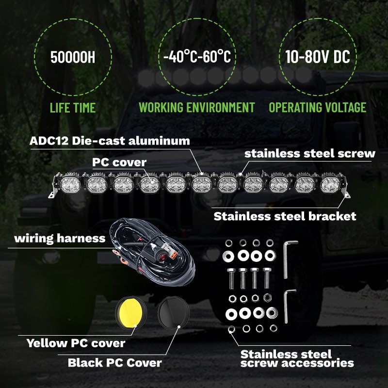 Modified Lamp Light for Off Road Car SUV ATV Truck LED Working Light bar