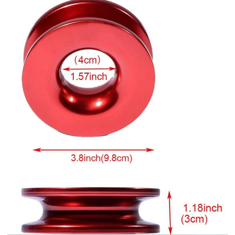 41000lb Car Strap Shackles Recovery Emergency Tools Truck Towing Rope Road Winch Pulley Cable Hook ATV Accessories Snatch Block