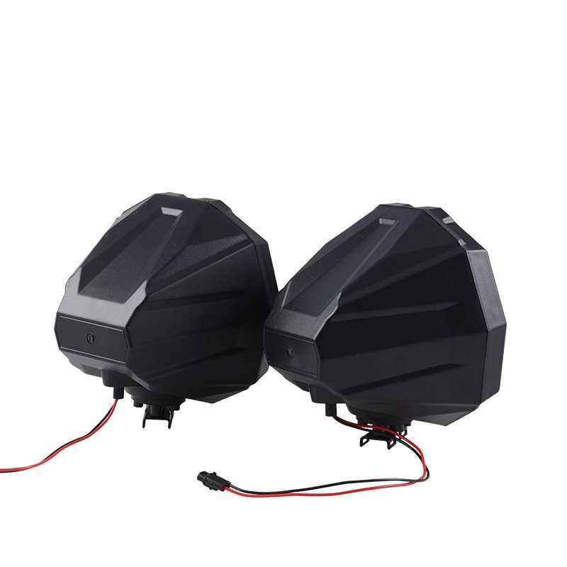 YongJin Black 6.5" 6.5 Inch Speaker Cage Swivel Pods W/ 2" Clamps for Polaris RZR PRO/ATV/UTV