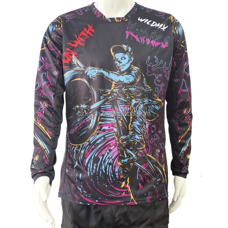 High Quality Customized NEW Jersey Motocross Cycling Off Road Dirt Bike Riding ATV MTB DH Racing Long Sleeve Shirt Motorcycle