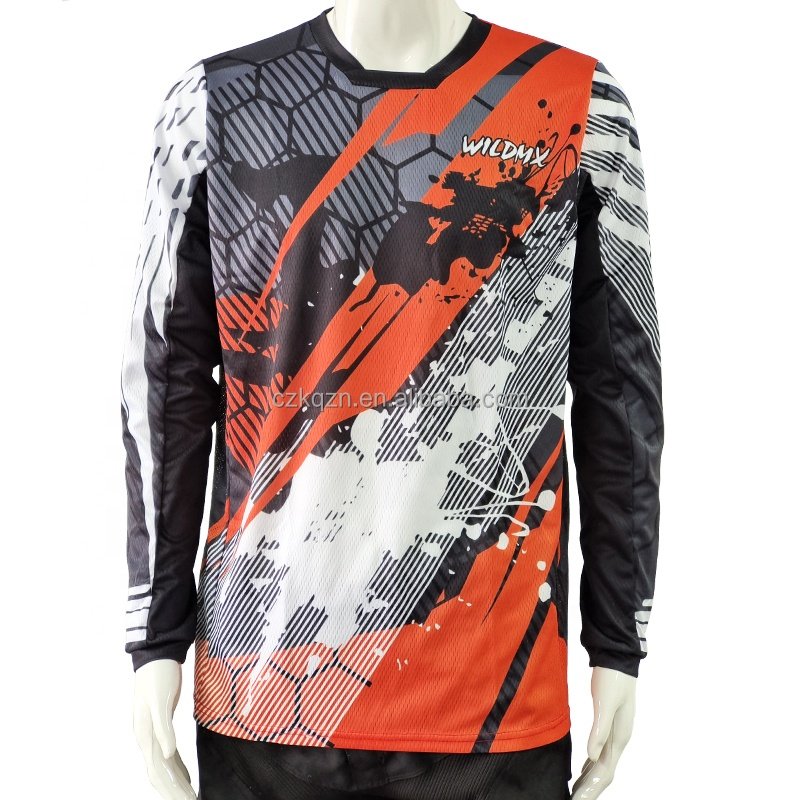 High Quality Customized NEW Jersey Motocross Cycling Off Road Dirt Bike Riding ATV MTB DH Racing Long Sleeve Shirt Motorcycle