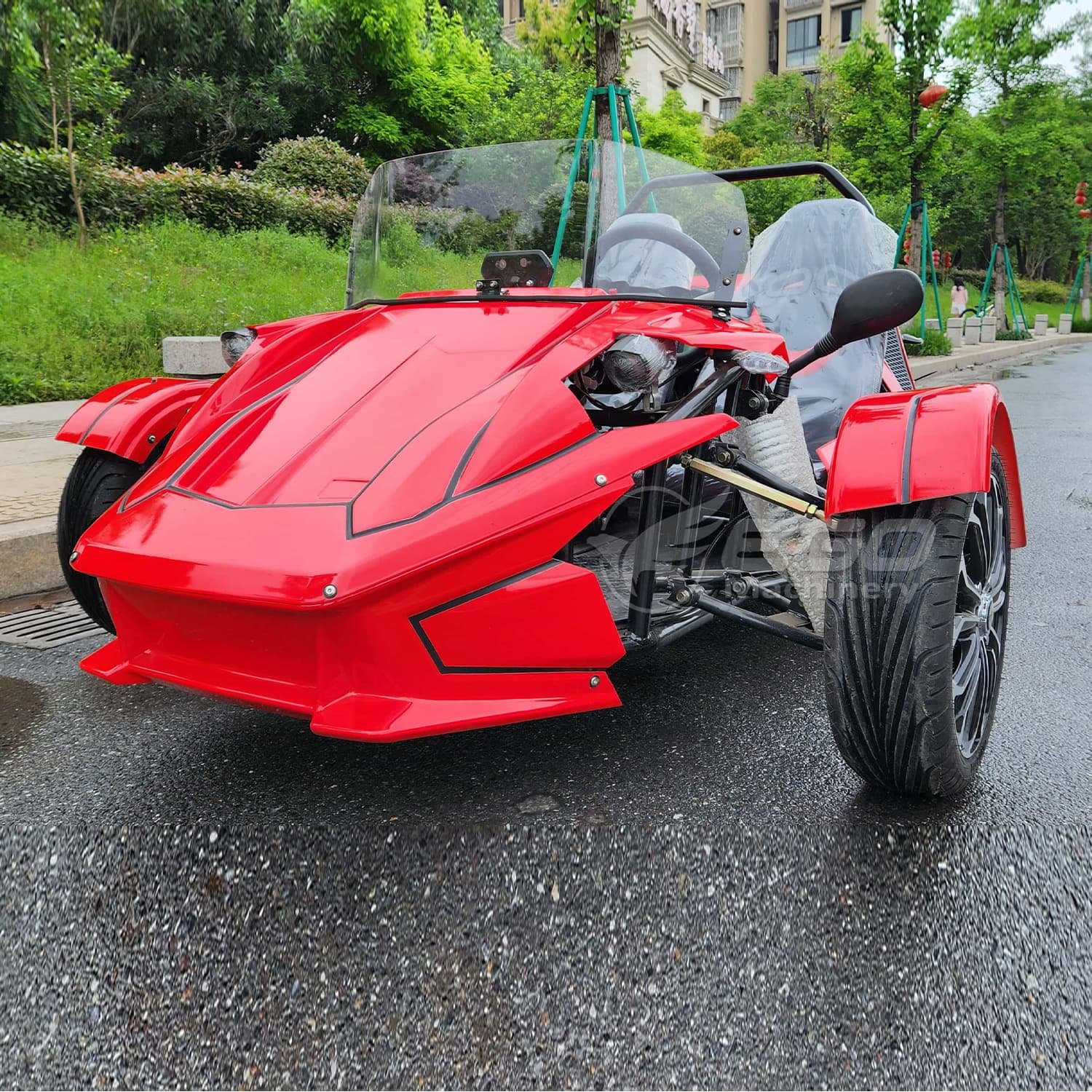 Adult Three-wheeled Gas Motorcycle 350CC Ego ZTR Tricycle Convertible Sports Car