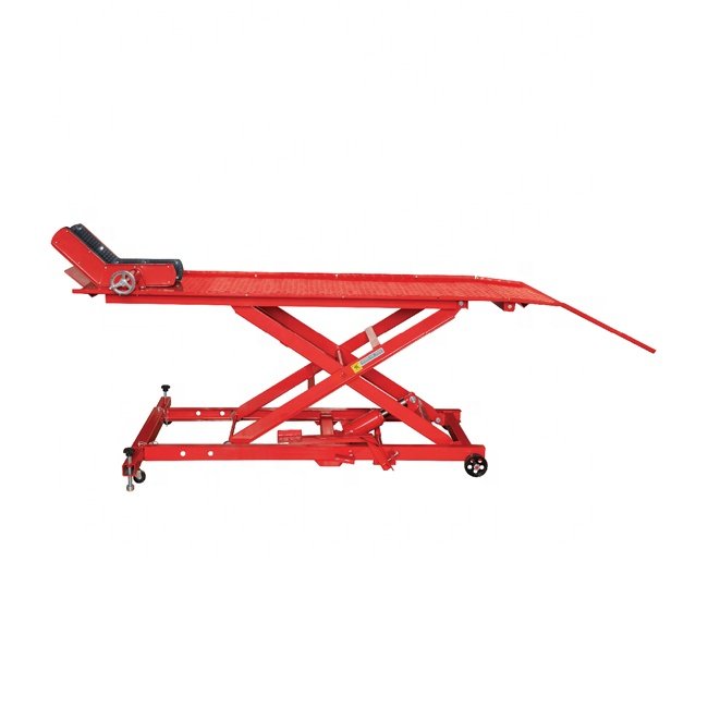 1000LB Heavy Duty Hydraulic Pneumatic Motorcycle Car Lift Table Workshop Mechanic ATV Repair Lift Tool Car Engine Repair Stand