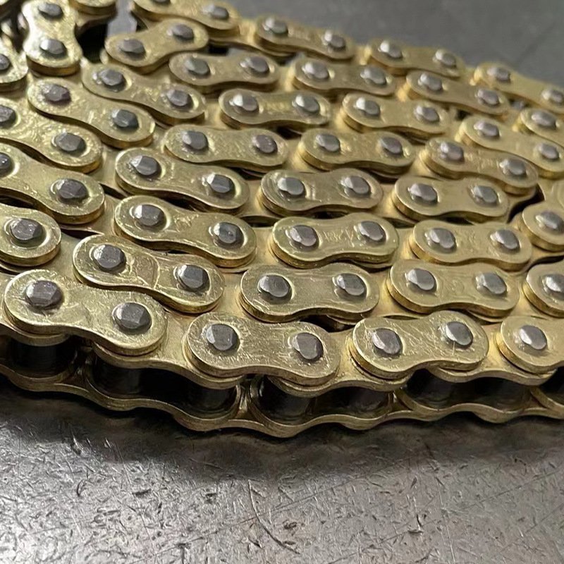 High Performance 428H 116L Motorcycle Chain 4 Sides Heavy Duty Motorbike Chain for ATV Quad Mini Bike Dirt Pit Bike