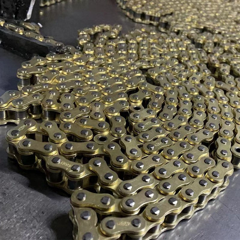 High Performance 428H 116L Motorcycle Chain 4 Sides Heavy Duty Motorbike Chain for ATV Quad Mini Bike Dirt Pit Bike