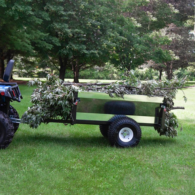 Multi-Purpose 2-Wheel Utility ATV Wagon with Dump Trailer Carts for Tractor Truck & Farm Trailers for Motorcycle & ATV