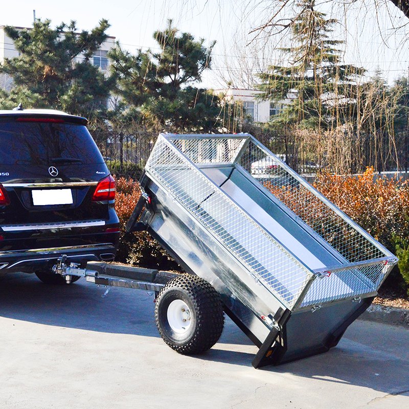 Multi-Purpose 2-Wheel Utility ATV Wagon with Dump Trailer Carts for Tractor Truck & Farm Trailers for Motorcycle & ATV