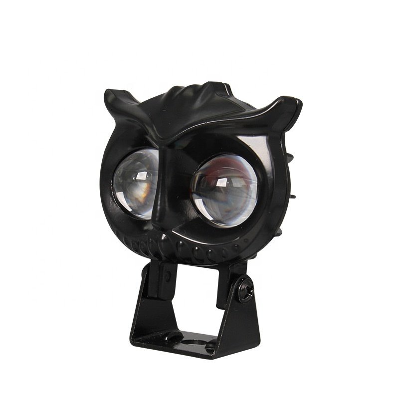 Owl Shape LED Headlight Driving Light 9-60V Additional Front Fog Lights for Motorcycles ATVs Trucks & Bikes