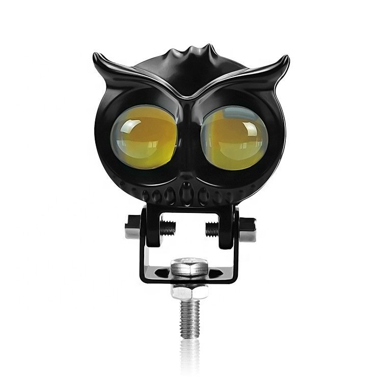 Owl Shape LED Headlight Driving Light 9-60V Additional Front Fog Lights for Motorcycles ATVs Trucks & Bikes