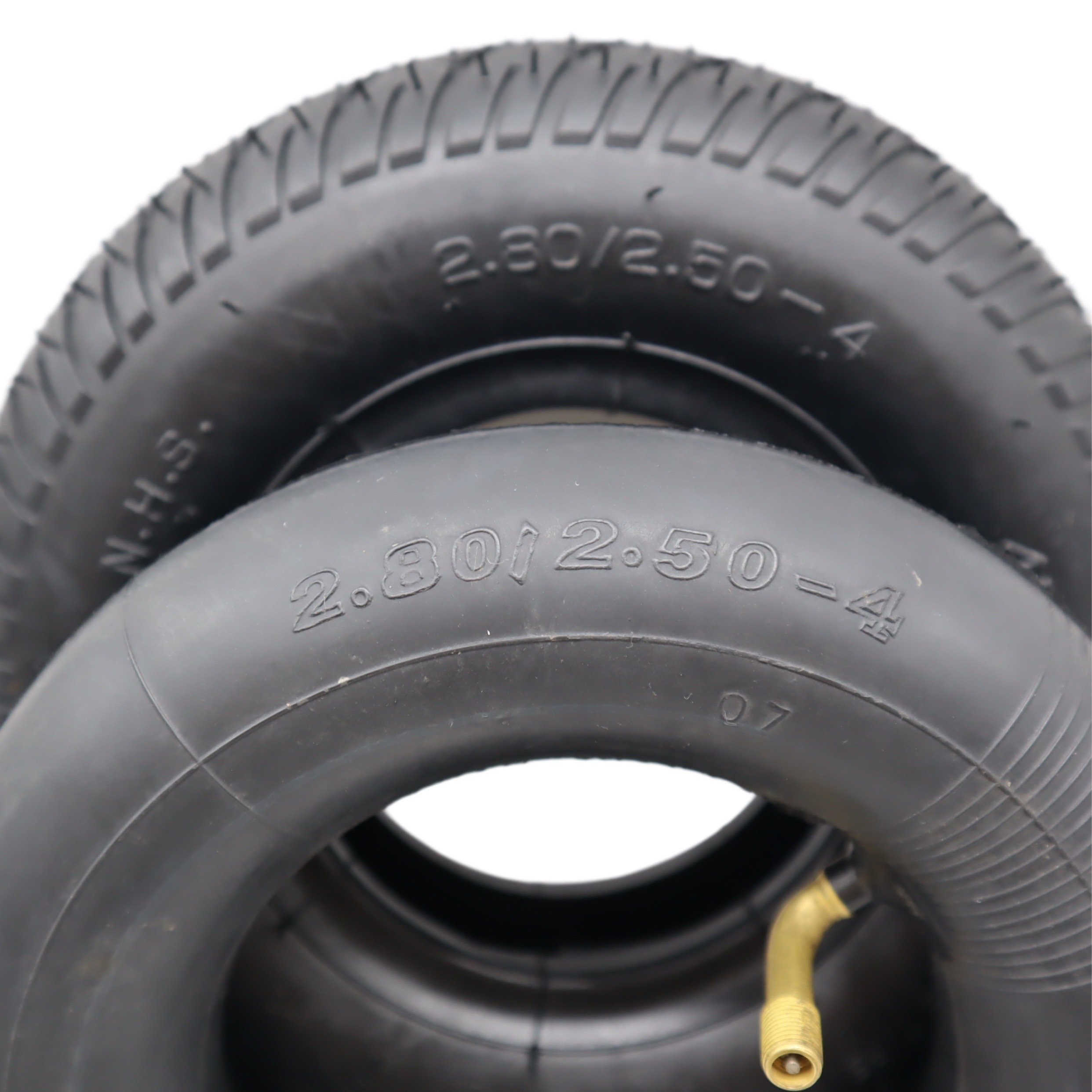 Tire 2.80/2.50-4 Tyre and Inner Tube Fits Gas / Electric Scooter ATV Elderly Mobility Scooter