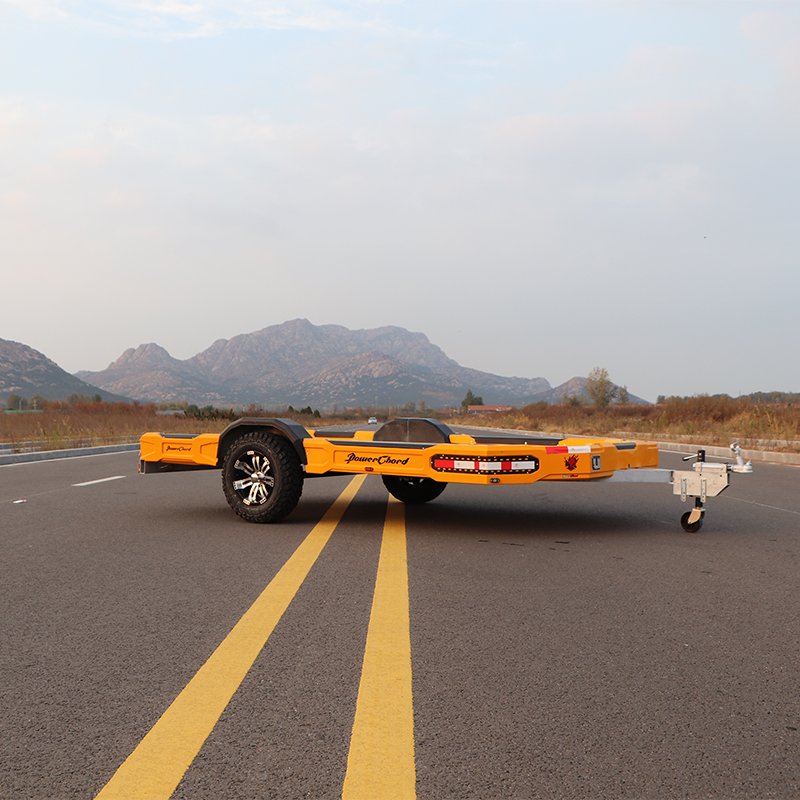 China LUBO Small Flatbed Trailer off Road Trailer Single UTV ATV Trailer