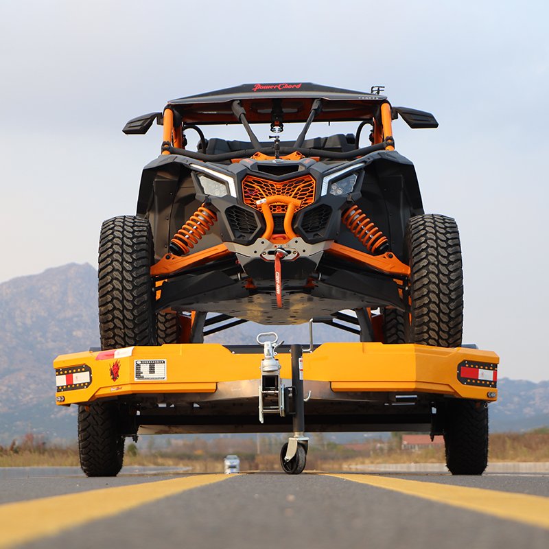 China LUBO Small Flatbed Trailer off Road Trailer Single UTV ATV Trailer