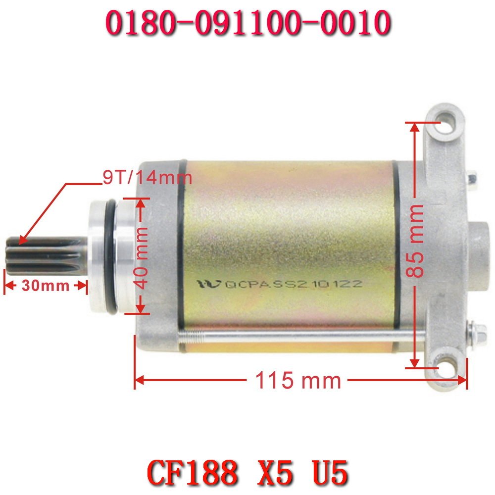 Atv/utv Parts & Accessories Starter Motor CF188 CF500 ATV UTV OEM for CFMoto UForce 500 X5 U5 0180-091100-0010