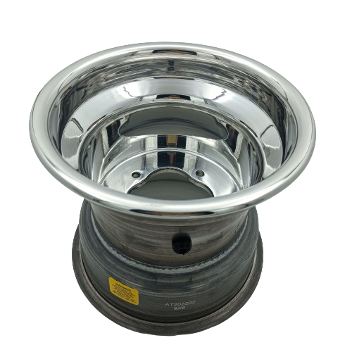 Rolled-Lip Spun Wheel - Rear - Polish - 9x8 - 4/115 for yamaha Banshee350,yamaha raptor 700