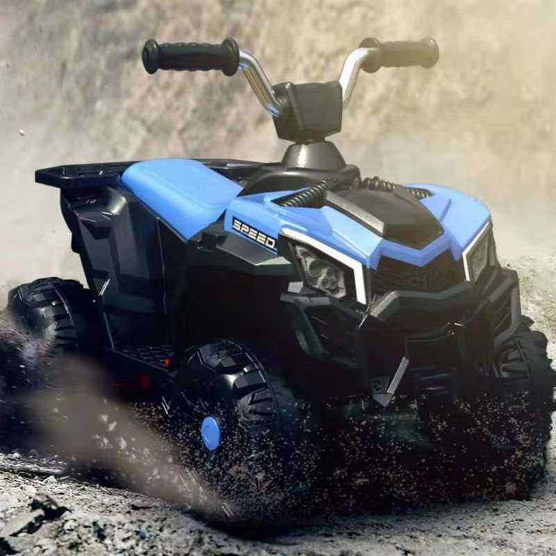Unisex Four-Wheel Electric ATV Ride-On Toy Kids 1-8 Years Battery-Powered Off-Road Adventures Remote Control USB Plastic