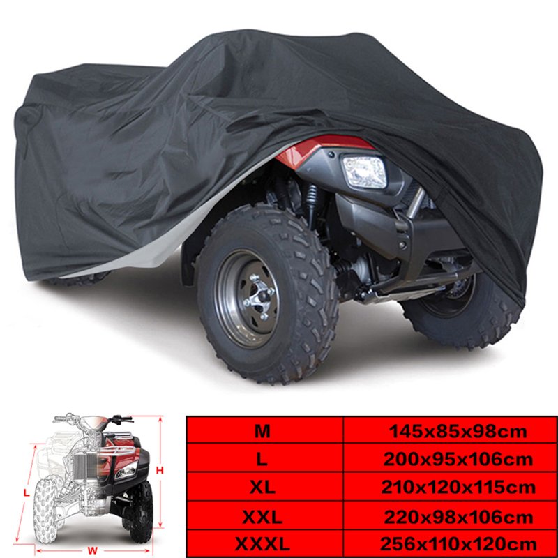 OEM All Weather Protection 150D Oxford Quad 4 Wheeler Waterproof Strong ATV Cover with Elastic Base Wrap